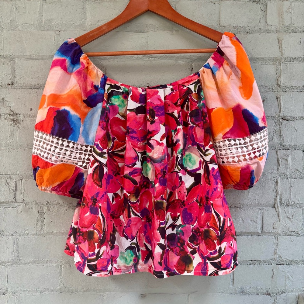 Floral Puff Sleeve Blouse - French Connection